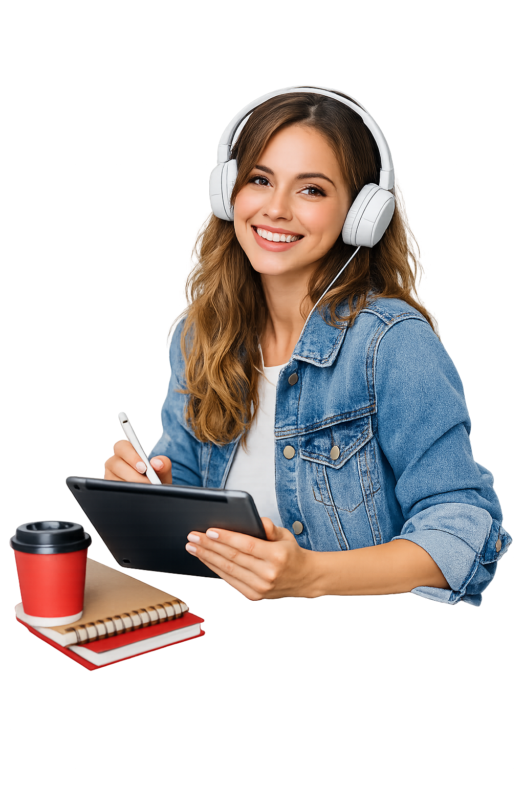 Estudiante tomando clases online